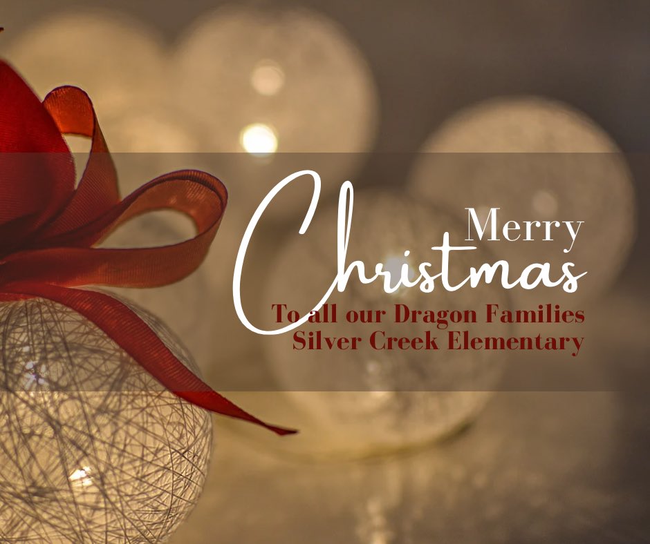 Silver Creek Elementary School (@elementarycreek) on Twitter photo Happy Holidays Silver Creek! Happy Holidays Silver Creek!