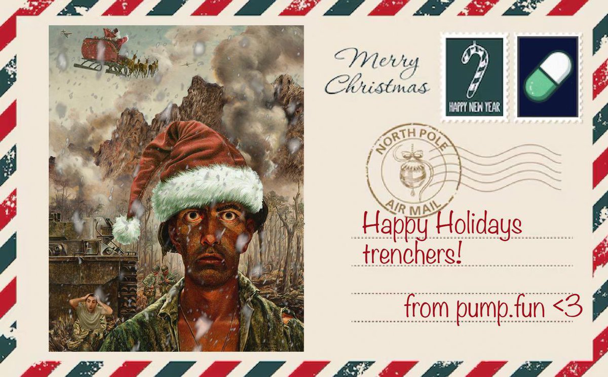 Pumpfun's tweet image. Merry Christmas! 💚🤍