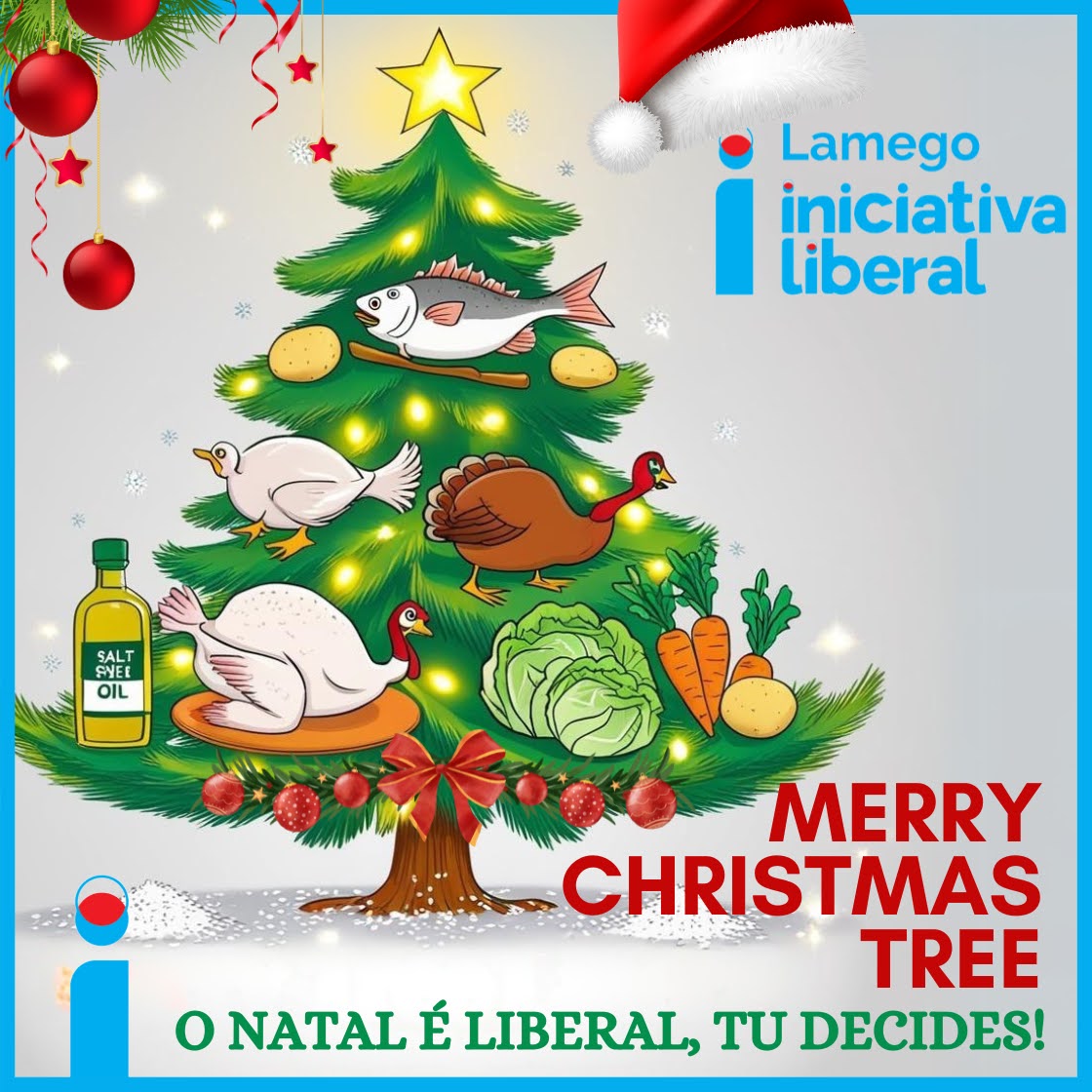 LamegoLiberal's tweet photo. Um Feliz Natal em liberdade, partilha e família são os votos sinceros da sua equipa de Liberais em Lamego. ❤️💙🎄 https://t.co/jOdxoQbKtB
