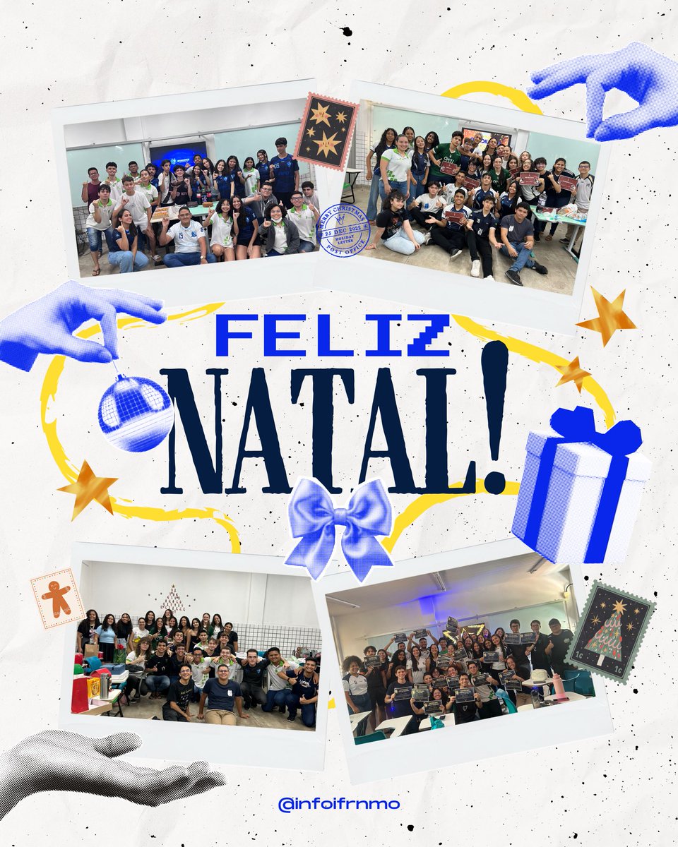 infoifrnmo's tweet photo. O ano tá quase no fim, e a gente só tem a agradecer por tudo que construímos juntos. Que esse Natal seja cheio de boas energias e momentos incríveis!

Que 2025 chegue cheio de conquistas, de desafios superados e que você sempre possa ir além! 🚀 Feliz Natal e Boas Festas! 💙 https://t.co/4Mprxieu5b