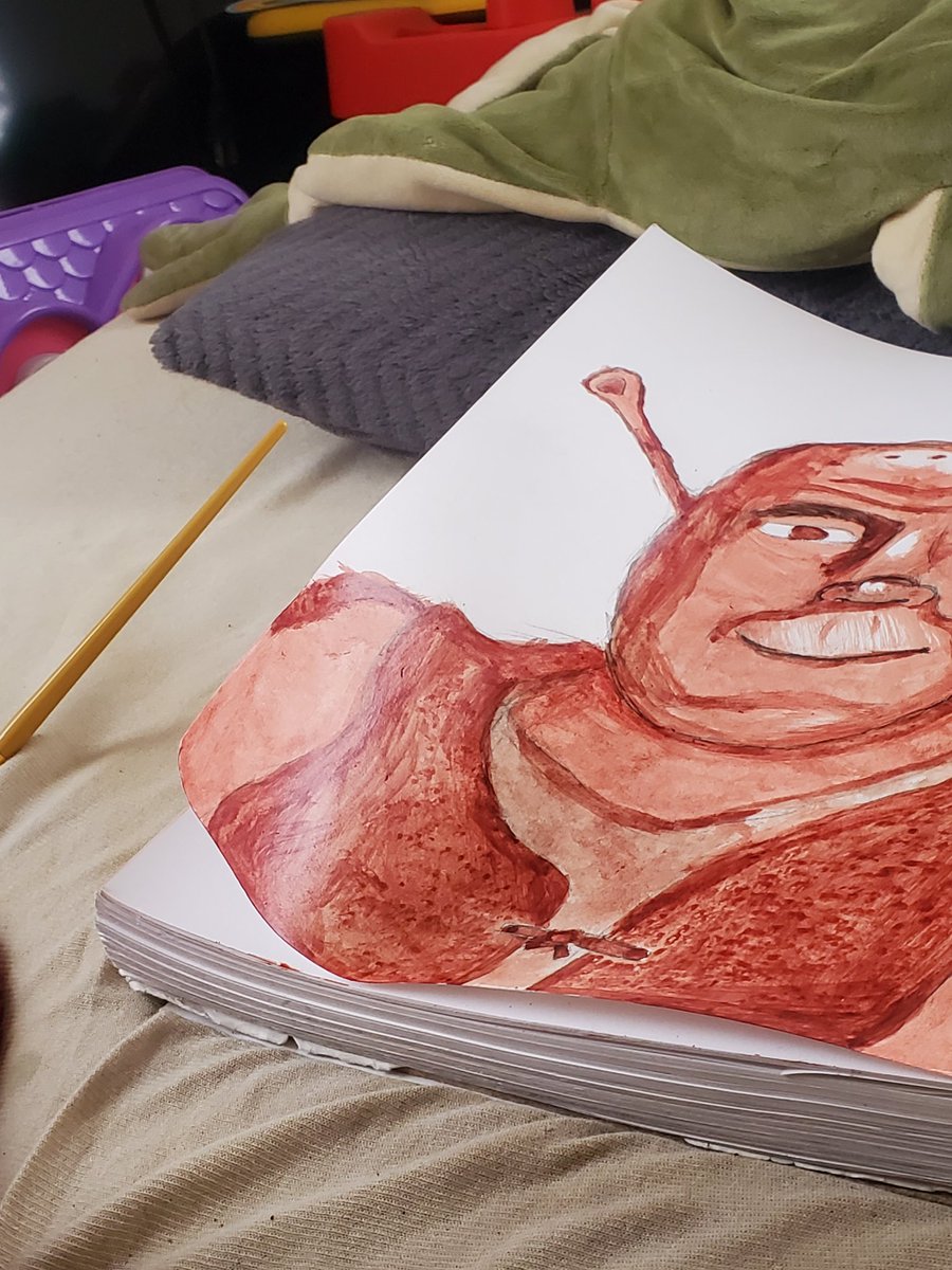 UselessDummy_sh's tweet photo. I hate how much this is bending but ITS FINISHED!! (unless you guys want to add suggestions? Maybe try to fix the eyes, make his skin better, idk)
Yes I added a shiny bald part on purpose. https://t.co/gyz66iQ4IZ