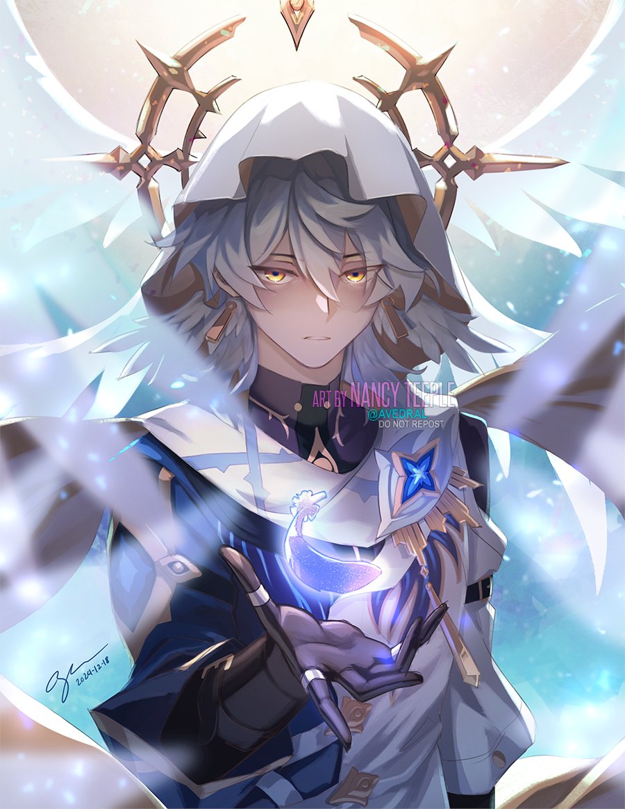 avedral's tweet image. Hooded Angel 🪽

One last Sunday drawing before the end of the year!
(the tags were wrong the first time I posted this...)
#honkaistarrail #HoYocreators #sunday #sundayhsr