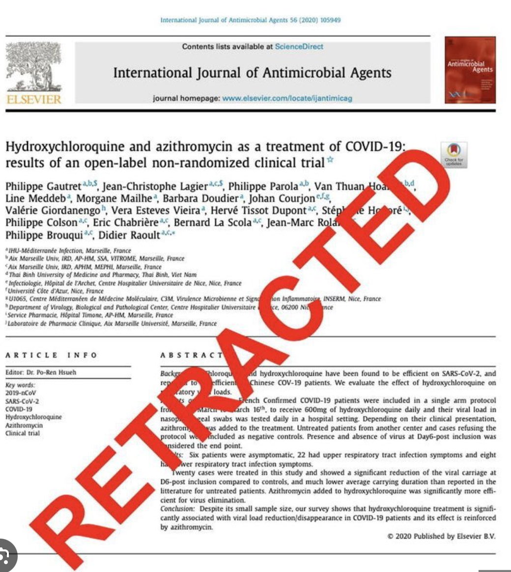 Chers antivax et chlorofans
Je vous souhaite un excellent réveillon 2024. Je sais que vous passez un mauvais moment si vous ne pouvez pas m'insulter, alors n'hésitez pas ce soir non plus. Combien de rétractation en 2025 à votre avis? 
456 (…rchintegrityjournal.biomedcentral.com/articles/10.11…) ?
Cheers

😘