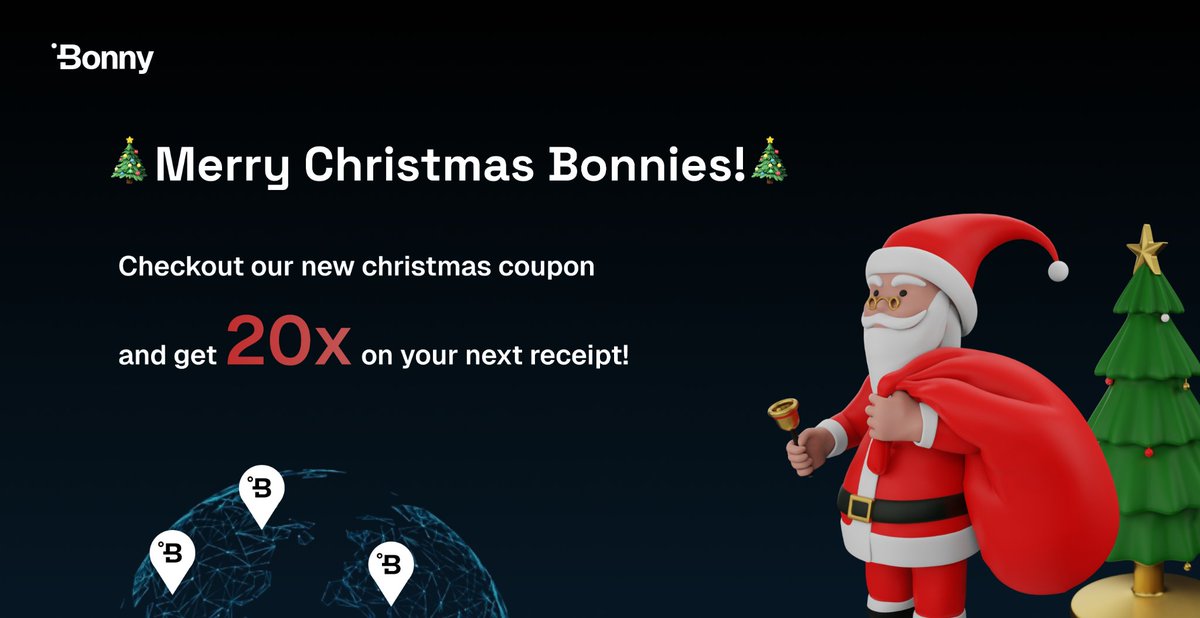 🎄Merry Christmas Bonnies 

As we celebrate the holiday season,we wish you and your loved ones a very Merry Christmas and a joyful New Year filled with happiness, health, and success.

Check out our new Christmas 🎉 coupon and get 20X on your Next receipt 
 
 #2024Christmas