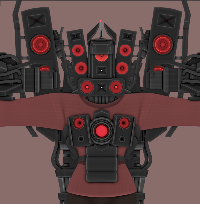 Des_Hakai's tweet image. Upgraded Titan Speakerman Is Almost Done Just Need to make his textures now.
But im gonna finish my Utcm first so i can texture both.

#DaFuqBoom #wips #3d #Blender #SKIBIDITOILET #SkibidiToiletfanart #TitanSpeakerman #Speakerman