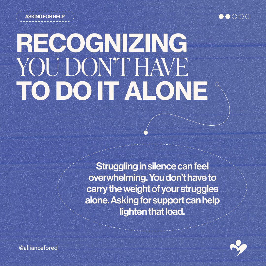 AllianceforED_'s tweet image. Reaching out for support is a brave step in your recovery journey, and it takes courage to be vulnerable
⁠
The National Alliance for Eating Disorders is here for you every step of the way.⁠
⁠
Call: 866.662.1235⁠
Text: &apos;ALLIANCE&apos; to 741-741⁠
⁠
#AskingForHelp