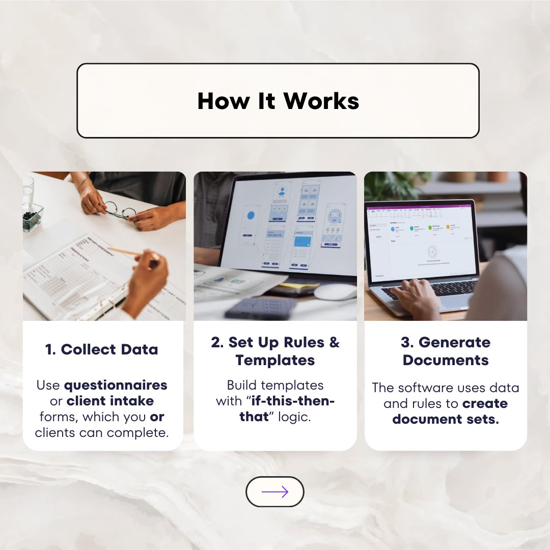 dorna_at_gavel's tweet image. Are you still drafting legal documents the old-fashioned way?
Discover how document automation can simplify your workflow, reduce errors, and free up time for the work that really matters. Swipe to learn how it works and why your firm needs it.
#documentautomation #legaldocument