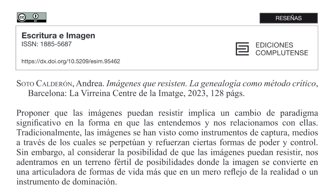 Hace unos días salió una pequeña reseña que hice hace unos meses acerca del último libro publicado de <a href="/andreasotocal/">Andrea Soto Calderón</a> 

revistas.ucm.es/index.php/ESIM…