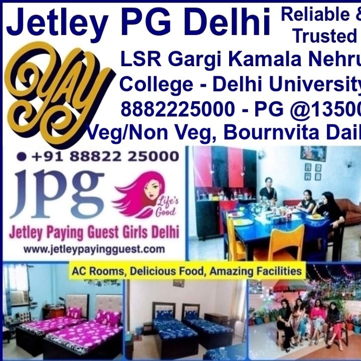bestpgdelhi's tweet photo. Best PG For Girls Near LSR Gargi Kamala Nehru College Delhi +91 9555555198 https://t.co/c2byJG44nA AC Rooms ₹14K, Bournvita Daily, Veg/Non Veg Food #Lsrcollege #Gargicollege #Kamalanehrucollege #Delhiuniversity #Hostel #College #Students #duadmission2025 #trendingpost https://t.co/8ni6iSNwys