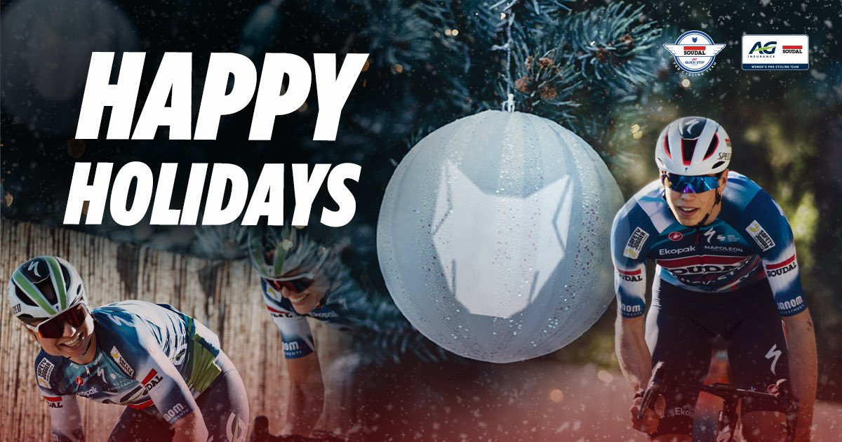 Soudal Quick-Step Pro Cycling Team (@soudalquickstep) on Twitter photo 2๏ธโฃ0๏ธโฃ2๏ธโฃ4๏ธโฃ witnessed many incredible moments and memorable victories of the Wolfpack. As another year is nearing its conclusion, we want to thank you for your continuous support and send our best holiday wishes to you and your loved ones ๐
May the new year bring many great races! 2๏ธโฃ0๏ธโฃ2๏ธโฃ4๏ธโฃ witnessed many incredible moments and memorable victories of the Wolfpack. As another year is nearing its conclusion, we want to thank you for your continuous support and send our best holiday wishes to you and your loved ones ๐
May the new year bring many great races!