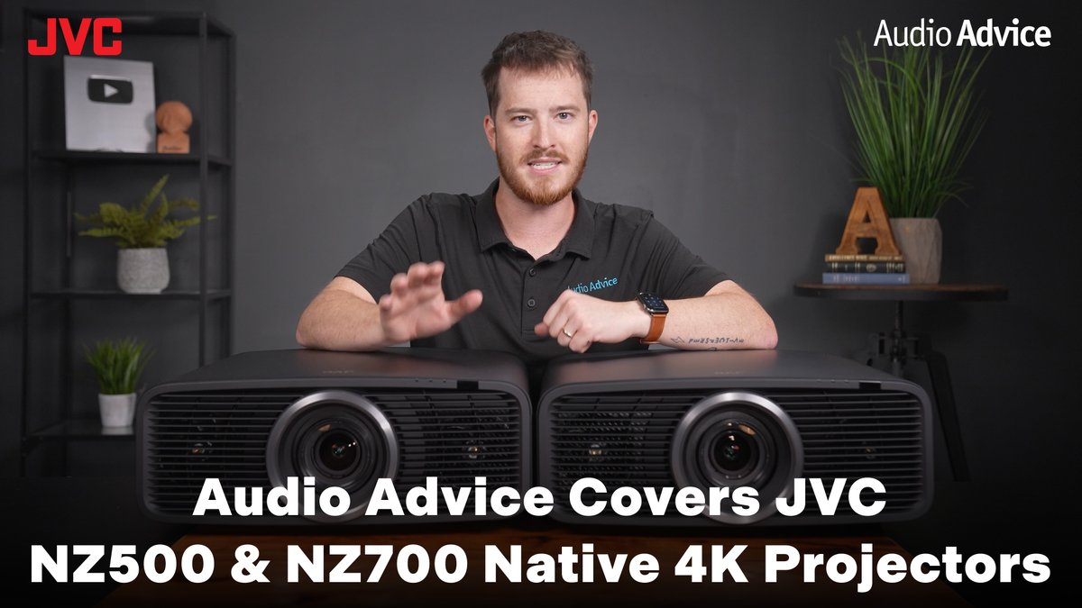 JVC_USA's tweet photo. .@AudioAdvice provides video coverage of our new DLA-NZ500 and DLA-NZ700 Native 4K projectors. This video reviews a variety of cutting-edge features like BLU-Escent Laser Light technology. Watch: https://t.co/rdE11lOo25
#JVCUSA #JVCProjectors #HomeTheater #AudioAdvice #AVTweeps https://t.co/9Judbbmm5A