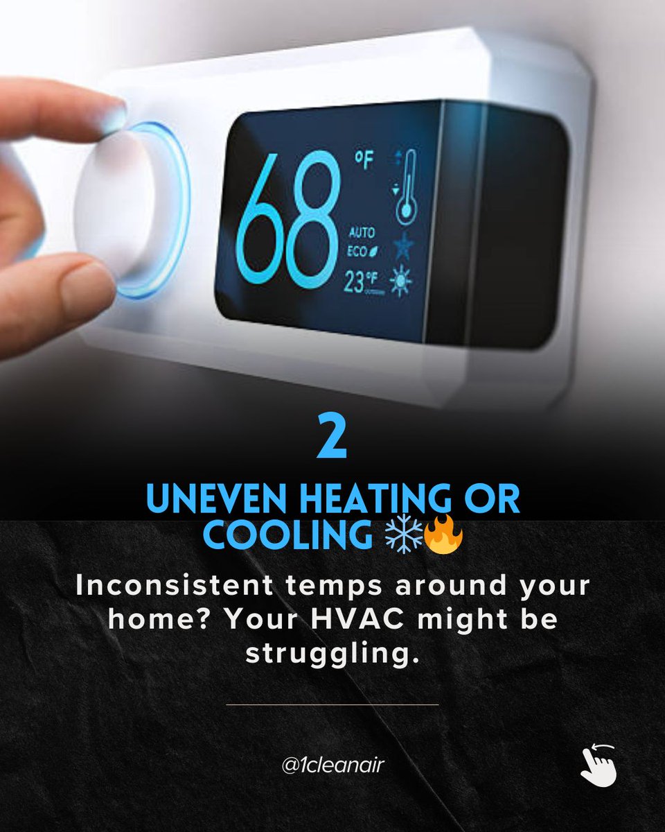 1CleanAir's tweet photo. Ever opened your energy bill and felt your jaw drop? Or noticed some rooms feel like the Sahara? Your HVAC system might be sending you an SOS!

🎁 HOLIDAY SPECIAL: Comment "CLEAN" to unlock $100 OFF your next duct cleaning! Offer valid until December 31st only.

#hvac #cleanair https://t.co/YUKqTO3Mgo