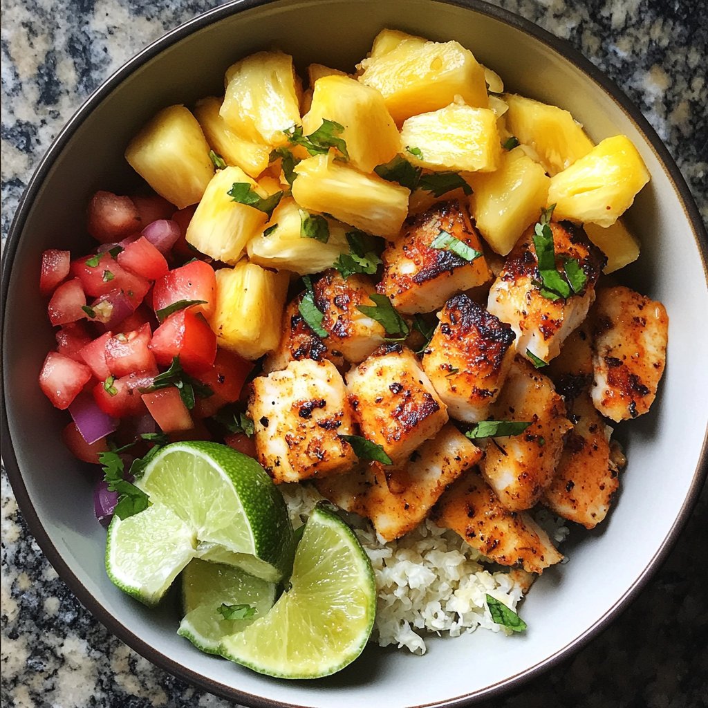 TaCuisine0's tweet photo. Recette du Bol de Tacos au Poisson Faible en Glucides avec Riz de Chou-Fleur Ananas-Citron Vert π₯₯ππ
#tacosaupoisson #cuisinelowcarb #saveurstropicales https://t.co/90NuSh6p8K