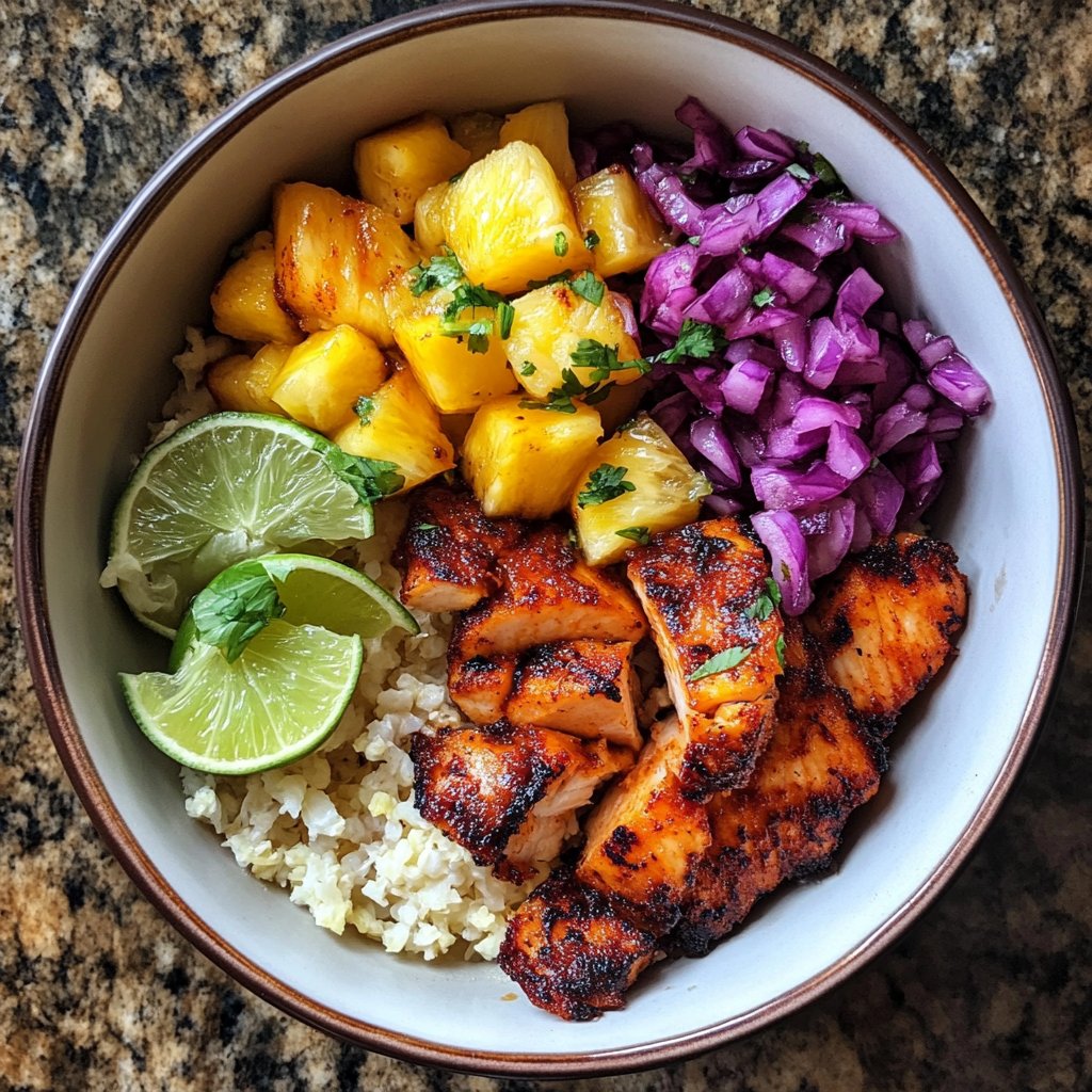 TaCuisine0's tweet photo. Recette du Bol de Tacos au Poisson Faible en Glucides avec Riz de Chou-Fleur Ananas-Citron Vert π₯₯ππ
#tacosaupoisson #cuisinelowcarb #saveurstropicales https://t.co/90NuSh6p8K