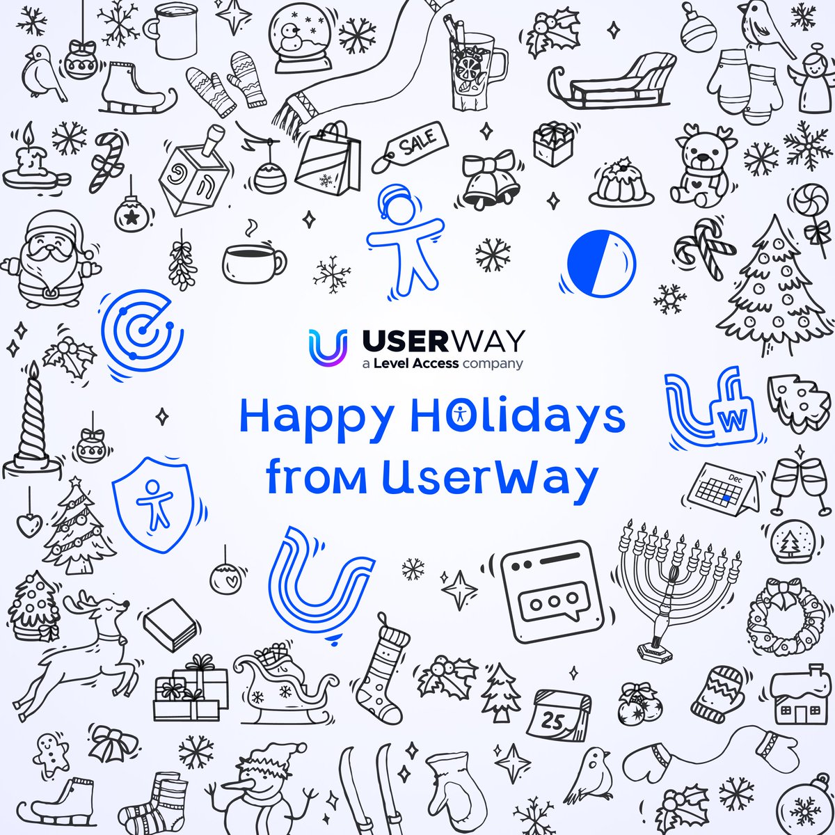 #HappyHolidays from the #UserWay team! ❄️

Wishing you a festive season filled with love and laughter. Thank you for being an essential part of our journey this year 💙.

Here's to making 2025 even more accessible and inclusive—together! 

#A11y #DigitalAccessibility