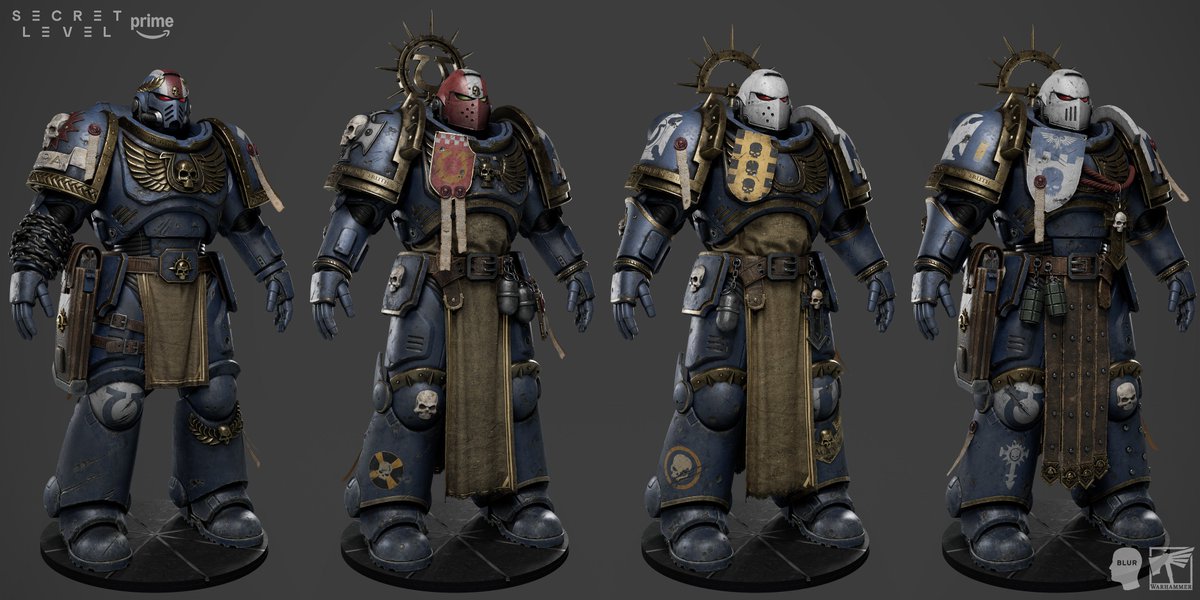 RassoulEdji's tweet photo. Awesome character work by Romain Chassefiere for the Warhammer 40K Secret Level episode by Blur studios.

I hope to one day make a Warhammer 40K film. Definitely my favourite universe, full of incredible designs and lore. https://t.co/VF1vLDH0OX