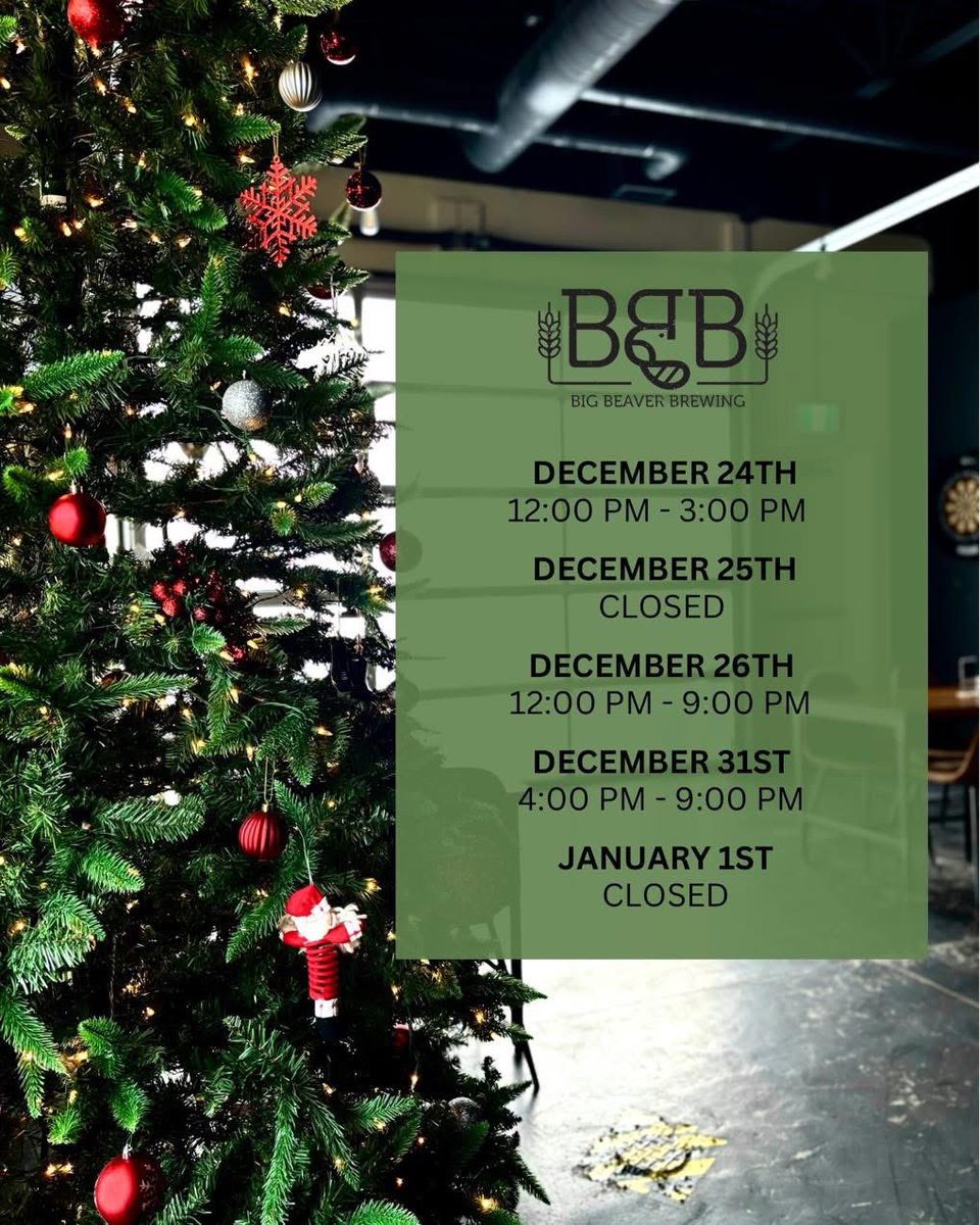 Holiday Hours🎄