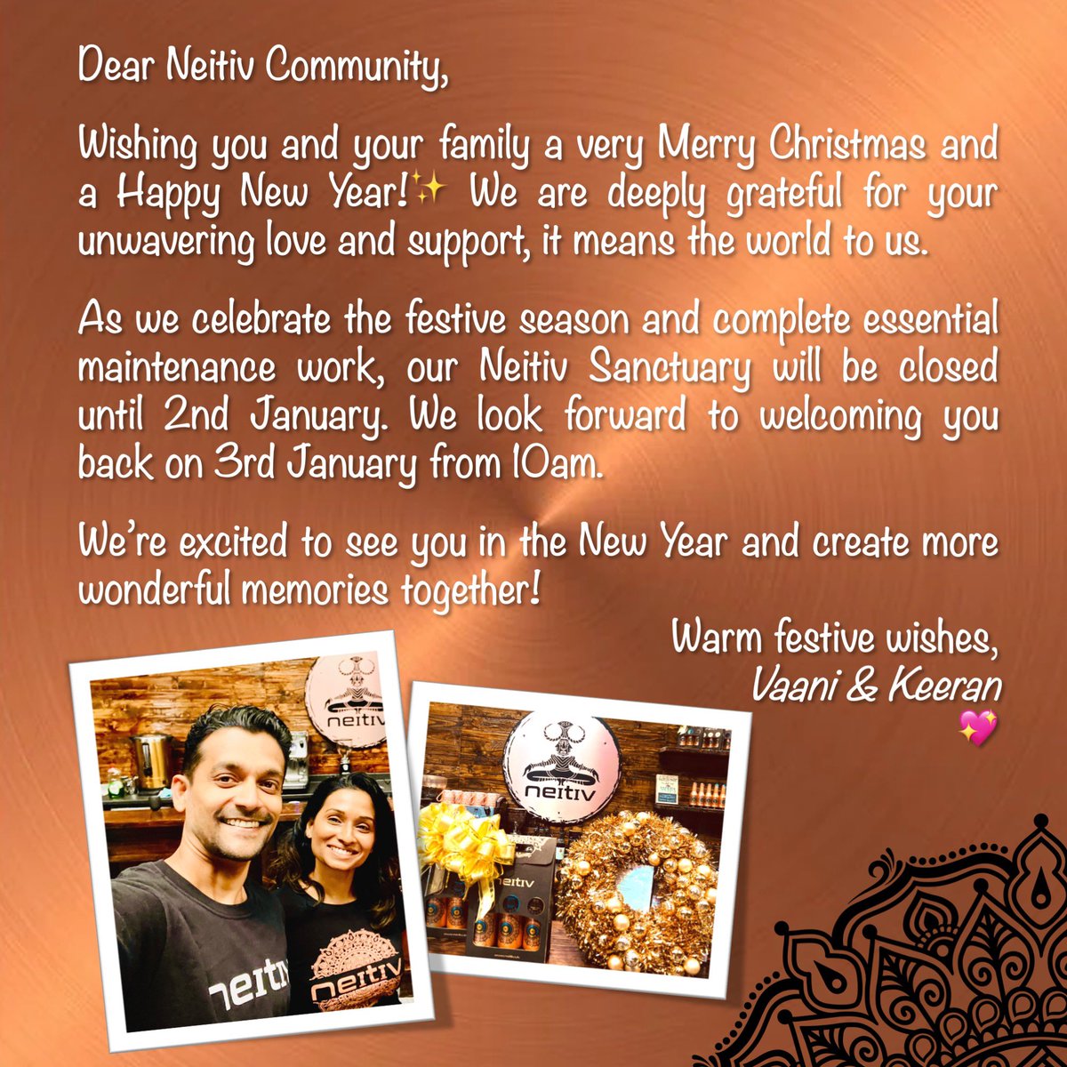 Sending you warm festive wishes, and stay mindful in the season of joy 🎄🎁✨ 💖
.
.
.
#Christmas #newyear2025