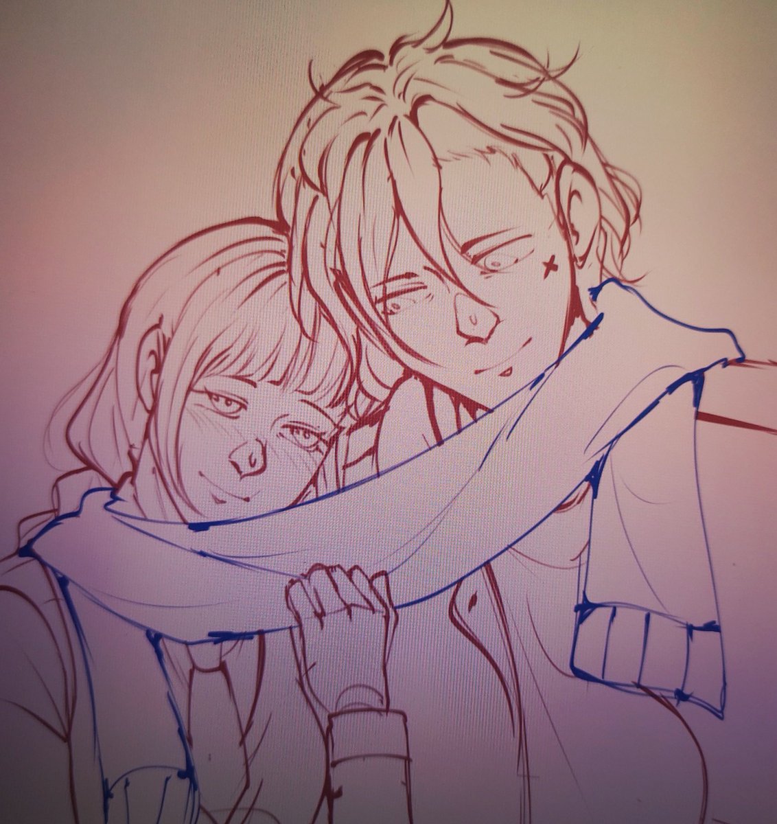 Merry Christmas to everyone have a wonderful year 💐💜

-Commission wip #kawasumi #sumire