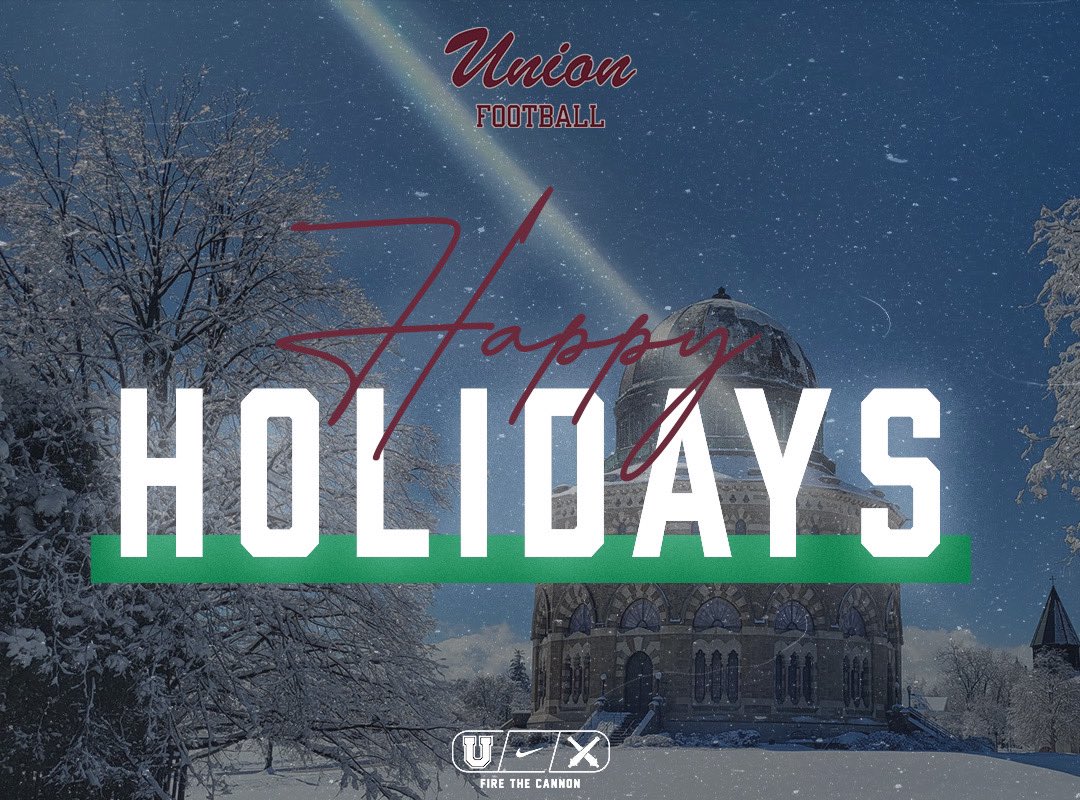 “Happy Holidays from the Union College Football Family! #GoU #FTC