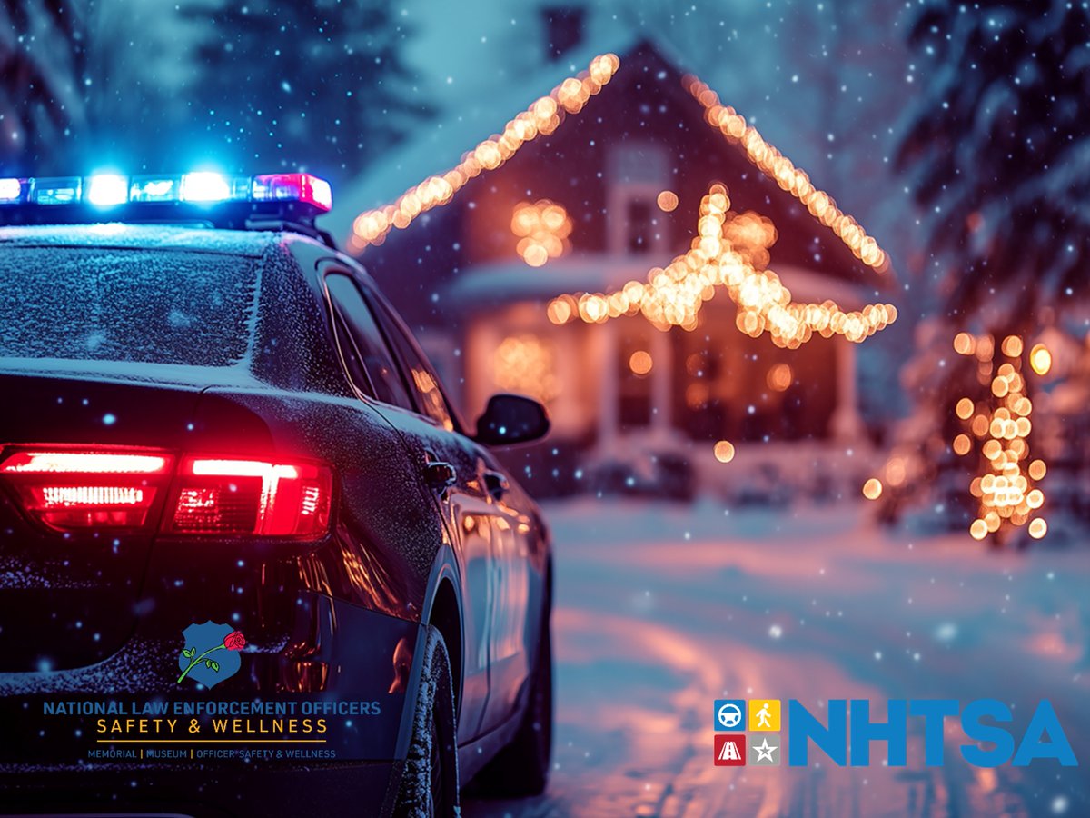 NLEOMF's tweet photo. Be safe this holiday season and make it home to your loved ones! Happy Holidays! https://t.co/HqMi9BMwC9