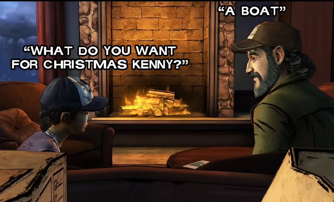 thinkstwdg's tweet photo. Oque cada personagem de TWDG pediria no natal? https://t.co/0Zdi8grAzx