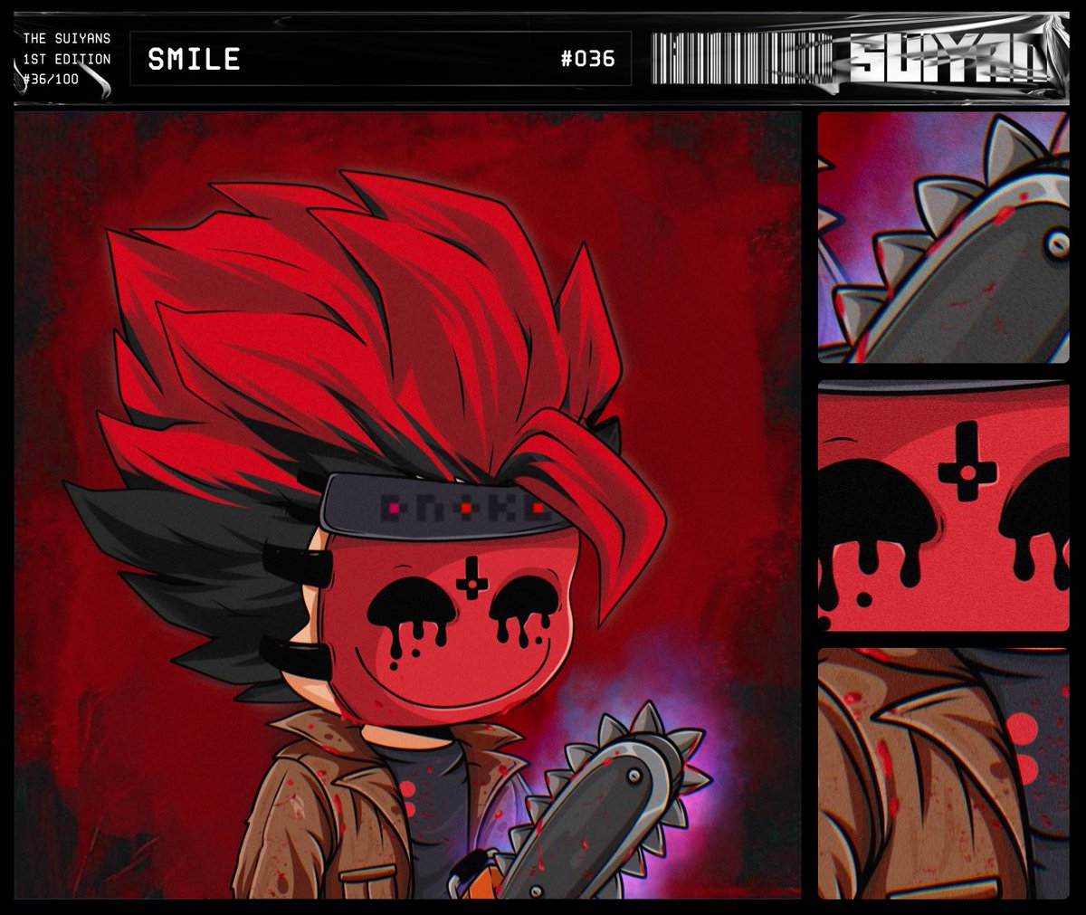 Meet The Suiyans: Smile #36/100       

The embodiment of chaos. A chainsaw-wielding maniac with an unrelenting thirst for carnage.
Suiyan: @416sui