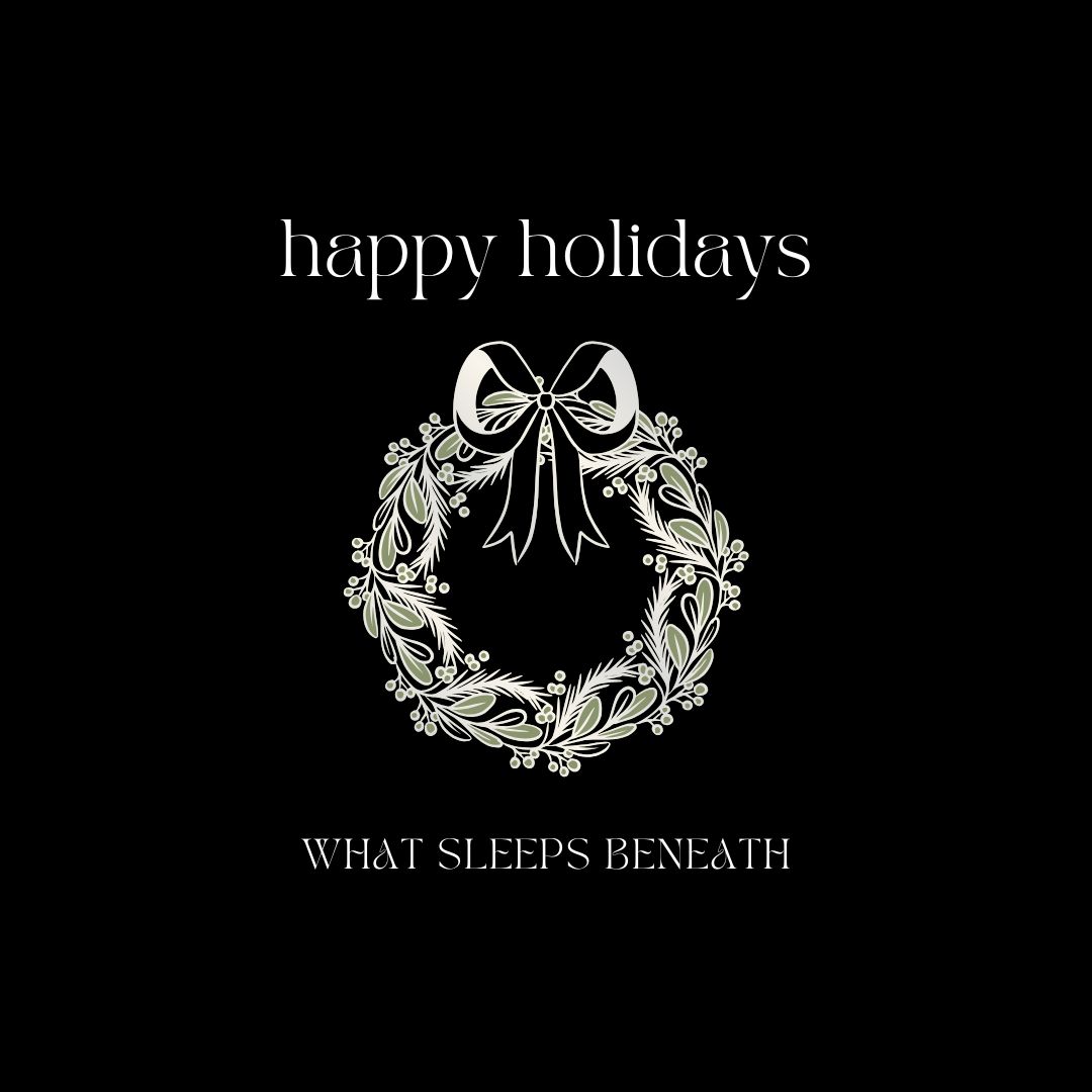 “At the darkest time of year, Lord Yule laid down his beard of snow and cloak of frost and ice to illuminate the gloom.” – Stewart Stafford ❄️ 

🖤 Merry Yule from all of us at What Sleeps Beneath. 🎄 

#whatsleepsbeneath #wsb #happyholidays #yuletide #wintersolstice #merryyule