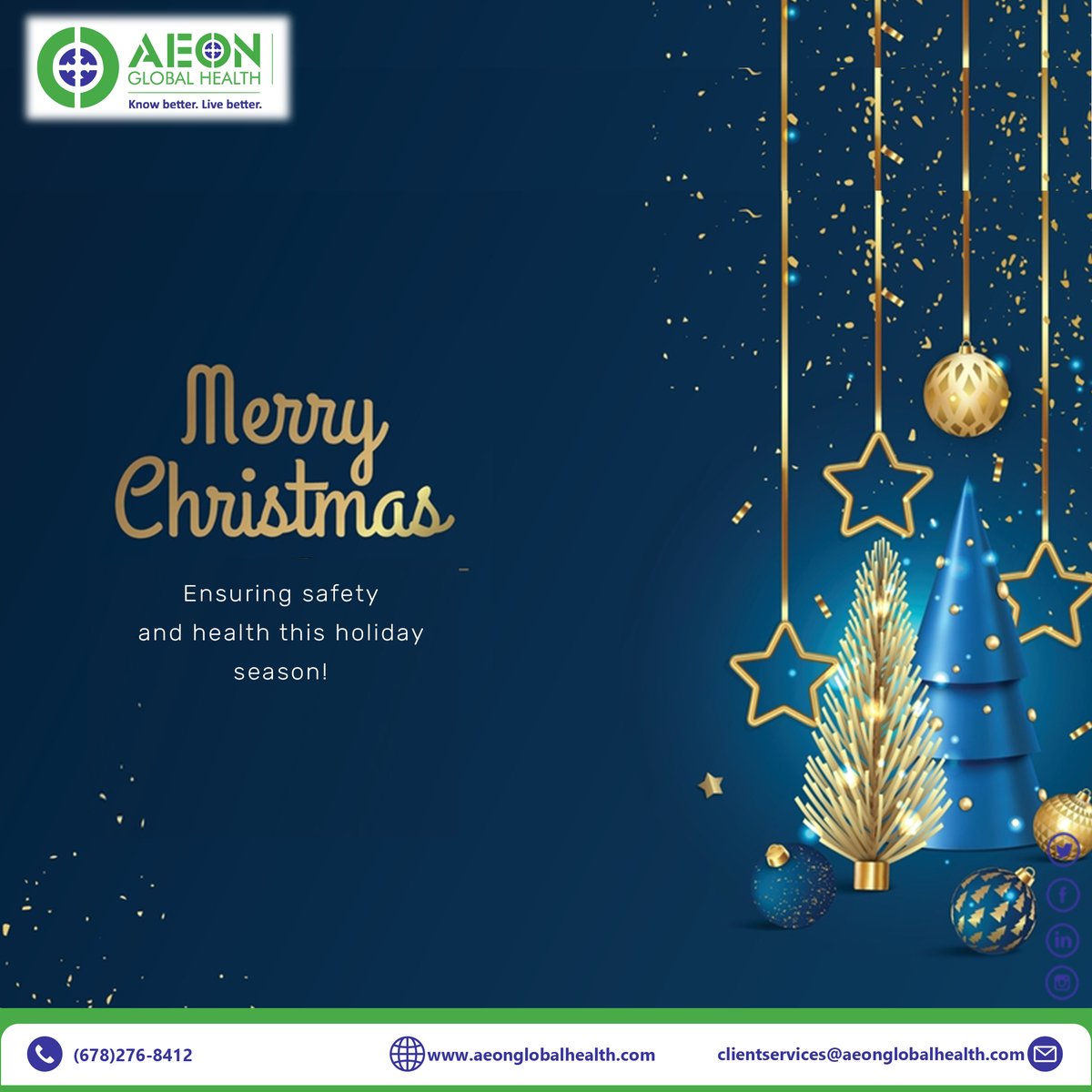 AEON_AGHC's tweet photo. Merry Christmas from AEON Global Health! ✨🎄

Happy Holidays  #wednesdaynight #WednesdayMotivation #Christmas #Christmas2024 #ChristmasEve #CHRISTMAS_EVE_WITH_TREASURE https://t.co/lKE45VXceO