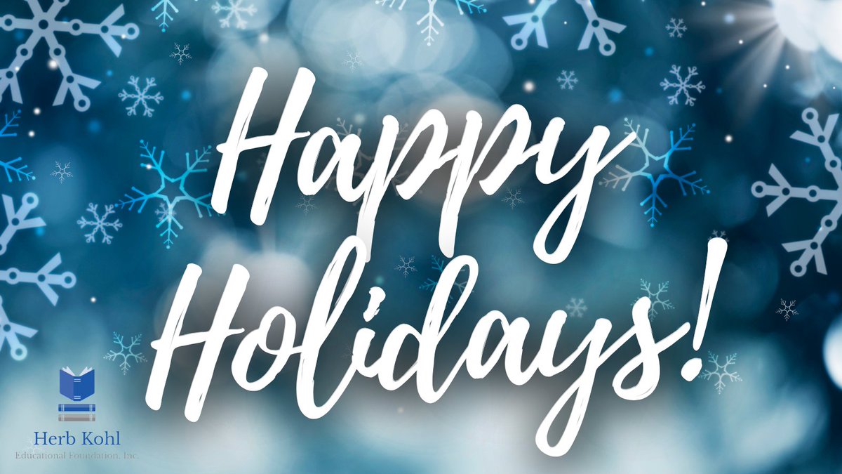Herb Kohl Educational Foundation (@hkedfoundation) on Twitter photo Happy Holidays to all! We are wishing you a peaceful holiday season! ☃️ Happy Holidays to all! We are wishing you a peaceful holiday season! ☃️