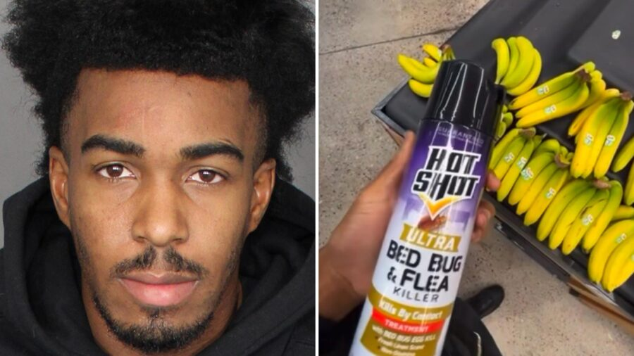 gidateroru's tweet photo. 🚨 Walmart'ta gıdalara pestisit sıkan sosyal medya şakacısı Charles Smith (27) tutuklandı! Polis, sebze, meyve ve tavuklara sprey sıkan Smith'in, sosyal medya için şaka videosu çekmek amacıyla mağazaya girdiğini belirtti. #SonDakika #GıdaGüvenliği https://t.co/x3vwn94p4H