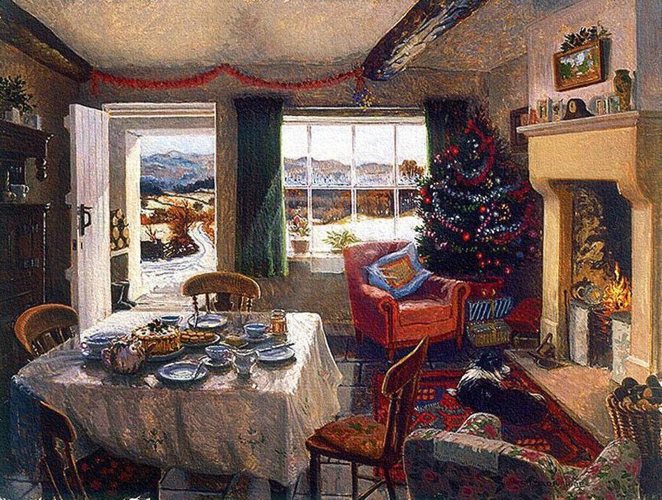 HWarloww's tweet photo. Stephen Darbishire 
English Lake District artist 
Just as it should be , a relaxing Christmas. 
His paintings are charming. Uplifting and optimistic https://t.co/qhihBRIt0Z