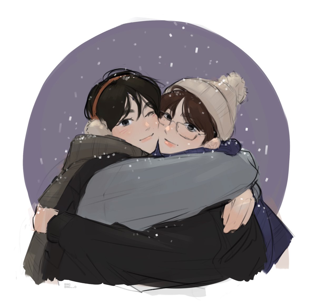 happy holidays~ 🩵🩷 #빈늘 #binhao