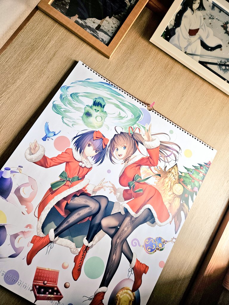 「あ、𝑴𝒆𝒓𝒓𝒚 𝑪𝒉𝒓𝒊𝒔𝒕𝒎𝒂𝒔!私は今晩も仕事で」|はきょてんのイラスト