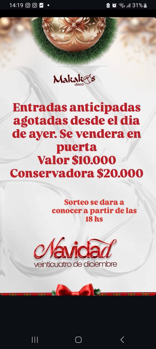 MByshine's tweet photo. YO TE AVISEEEE!!!! ESTÁ NOCHE VA A SER MAS QUE BUENA!!!! Te Esperamos!! 💃🏻🌴🕺🏻🎄 https://t.co/zcIAAxAhbz