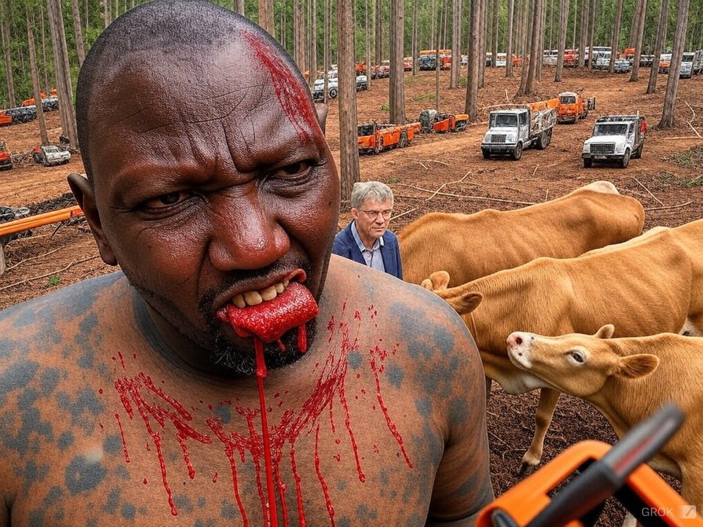 Wueeh Kasongo is licking the blood of Cows now