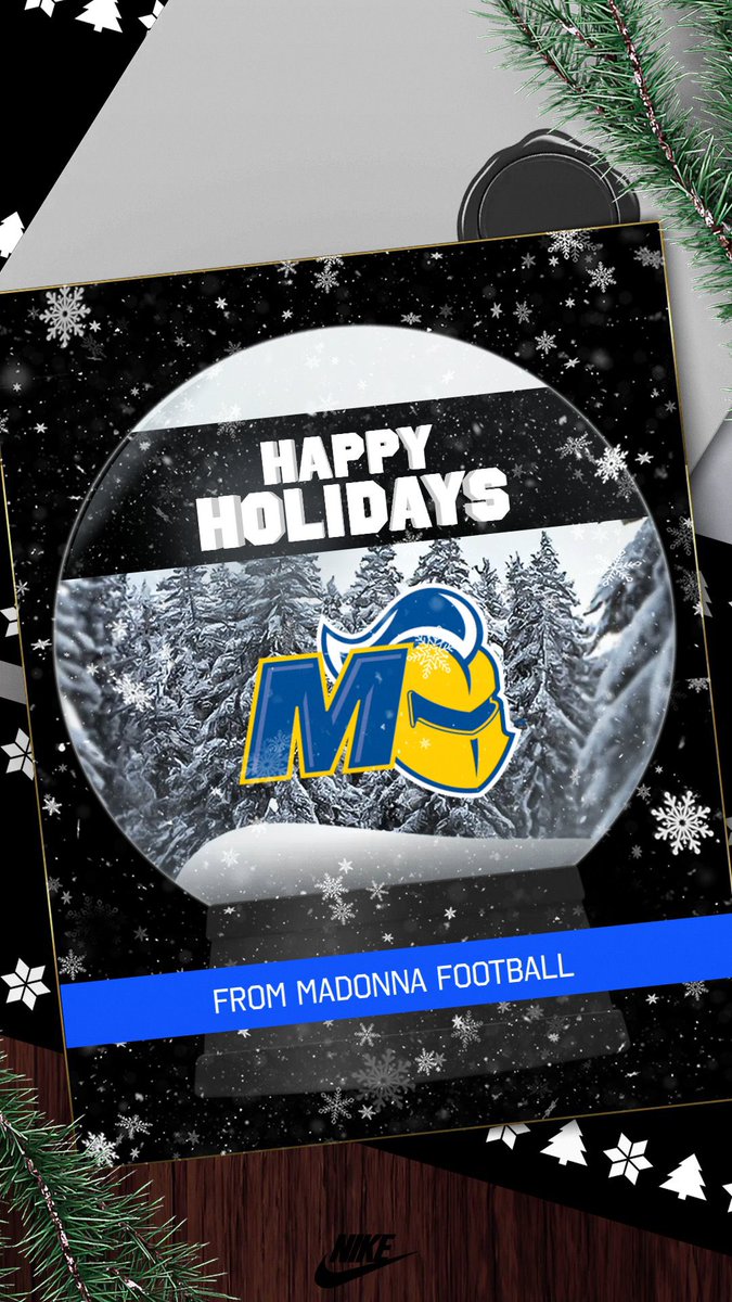 Thank you <a href="/MUCrusadersFB/">Madonna Football</a> for the holiday wishes!