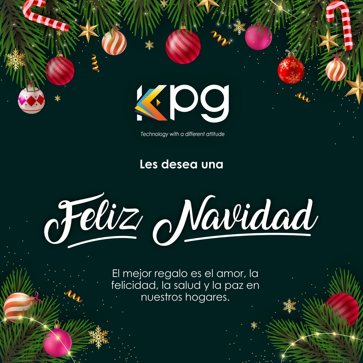 💫El equipo KPG les desea una Feliz Navidad llena de unión, paz y motivos para sonreír.🎄

#Navidad2024 #MerryChristmas2024 #KPG #KPGInc