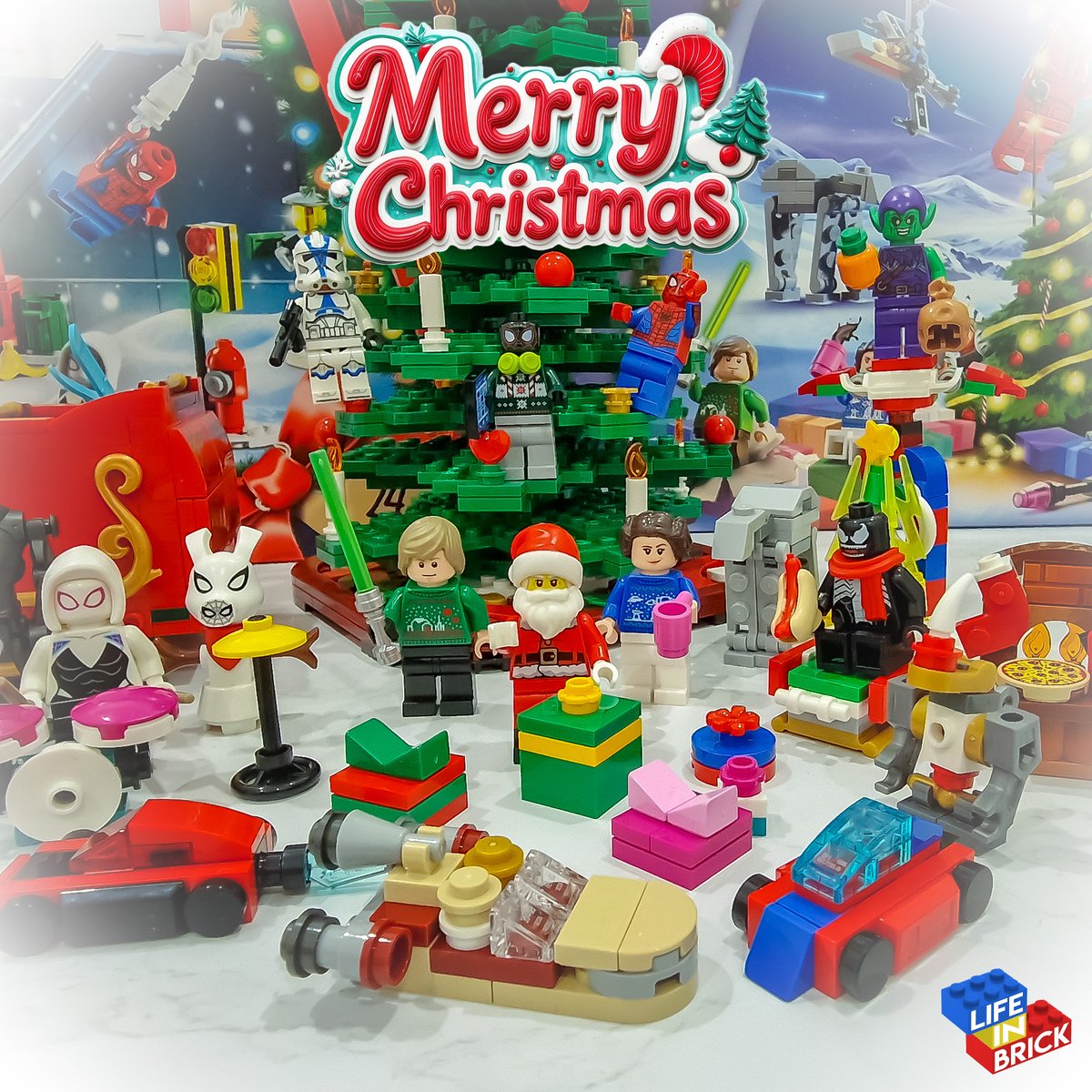lifeinbrick's tweet photo. I want to take this opportunity to say MERRY CHRISTMAS to you all.

I hope you all have a wonderful festive period.

#merrychristmas #happychristmas #legosanta #christmas #lego #legochristmas #afolchristmas #afol #legophotography #afolphotography #legominifigures #legoadvent #legoadventcalendar #legospiderman #legostarwars @LEGO_Group