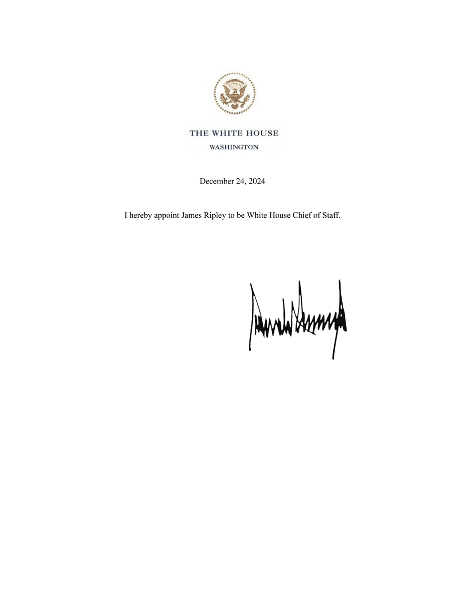 I hereby appoint the following.