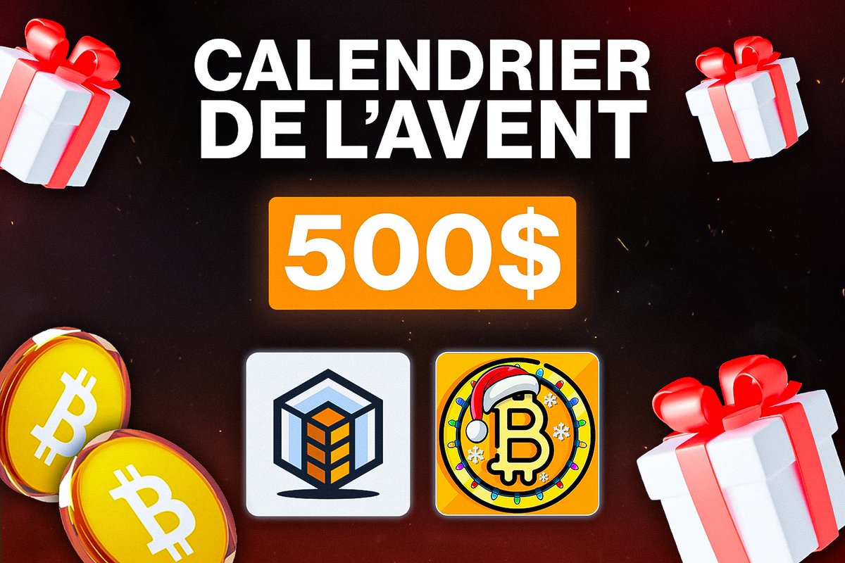 🔴 GIVEAWAY CALENDRIER DE L’AVENT

🔸Nous clôturons notre calendrier avec 500$ en $USDT offerts par <a href="/RealTPlatform/">RealT</a> TOUS LES MOIS pour 3 GAGNANTS (1500$) ! ⭐️

Pour participer :
👉 Like
👉 Follow <a href="/LeCryptoDaily/">Le Crypto Daily</a> &amp; <a href="/RealTPlatform/">RealT</a>
👉 Crée-toi un compte avec ce lien :