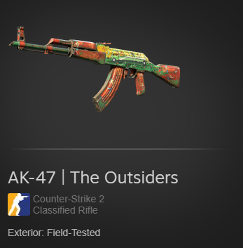 lepajeecs's tweet photo. AK-47 | The Outsiders - Giveaway   

Retweet &amp; Tag 2 Friends 
Follow us &amp; @lepajee 
Turn on notifications for daily giveaways🔔 

Check out https://t.co/d7Q2piiQDI 

Rolling in 24hours. https://t.co/uf3UI9tQNg