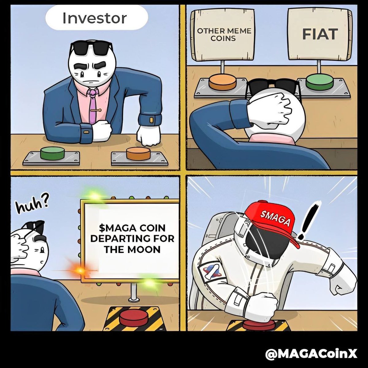 Don't miss your chance to grab $MAGA coin before the moon launch sequence begins! 🚀🌕