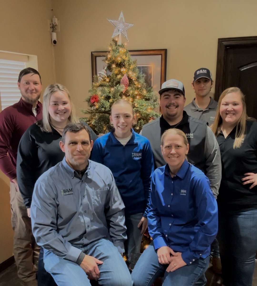 Merry Christmas &amp; Happy New Year from all of us at B&amp;M Crop Consulting 🎄