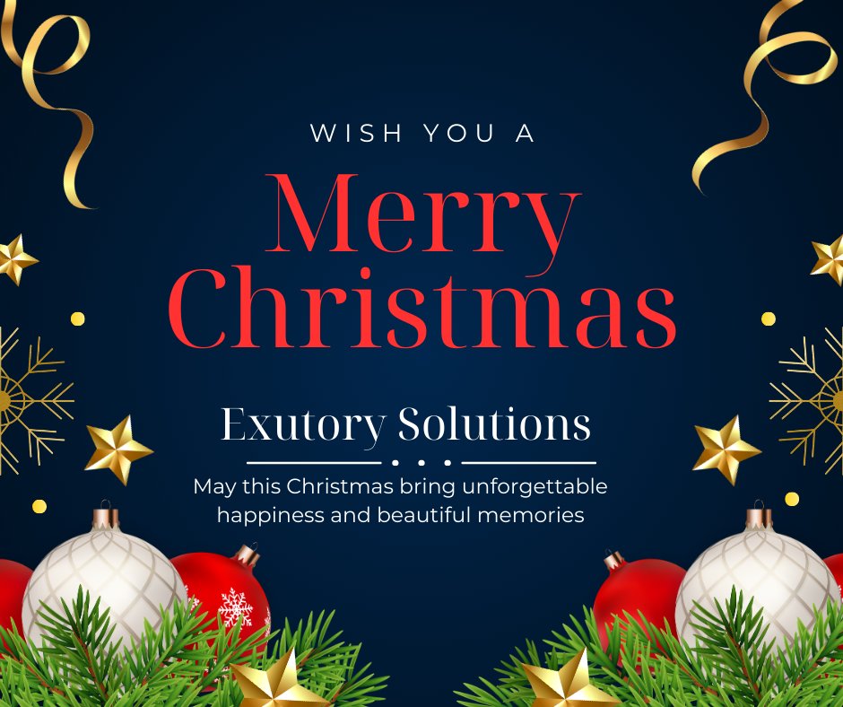 Exutory_'s tweet photo. 🎄✨ Merry Christmas from Exutory Solutions! ✨🎄
As the holiday season lights up our hearts and homes, we want to take a moment to thank our valued clients, partners, and supporters for trusting us with your IT and business solutions. https://t.co/vhcOkvahJ9