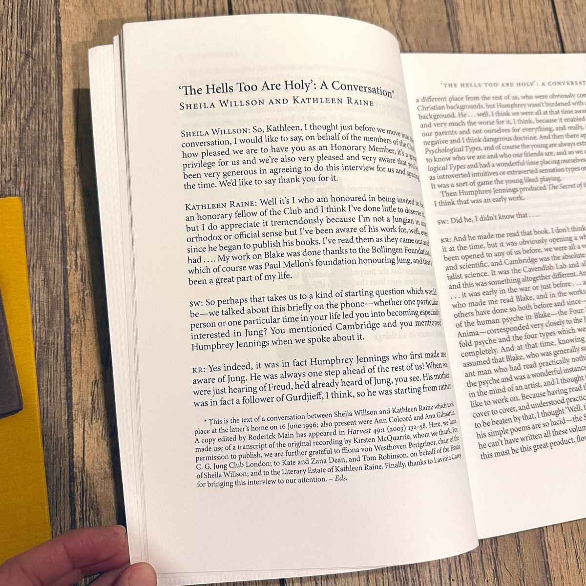 ‘Accepting this powerful goddess, he was thereby given access to all the realms of genius…’ An early gift to see my transcription of Dr Kathleen Raine x The C.G. Jung Club in the Temenos Academy Review. Not yet a member? Help to keep her flame alight: 🕯️ temenosacademy.org