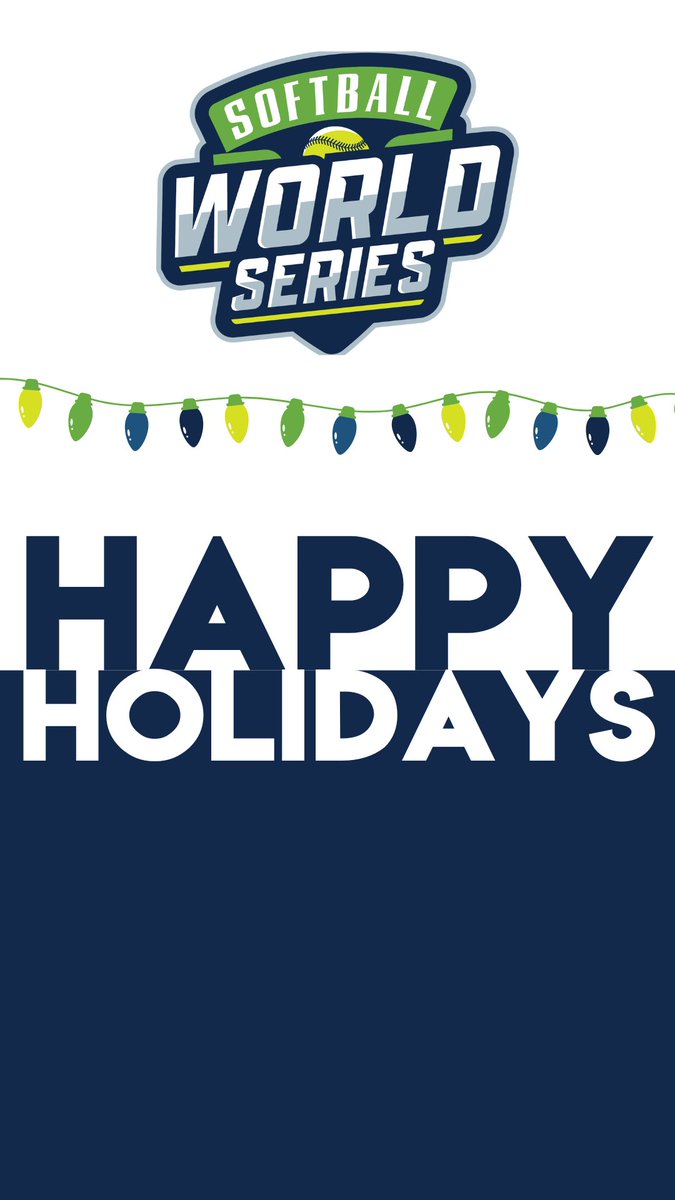 Happy Holidays from the Softball World Series