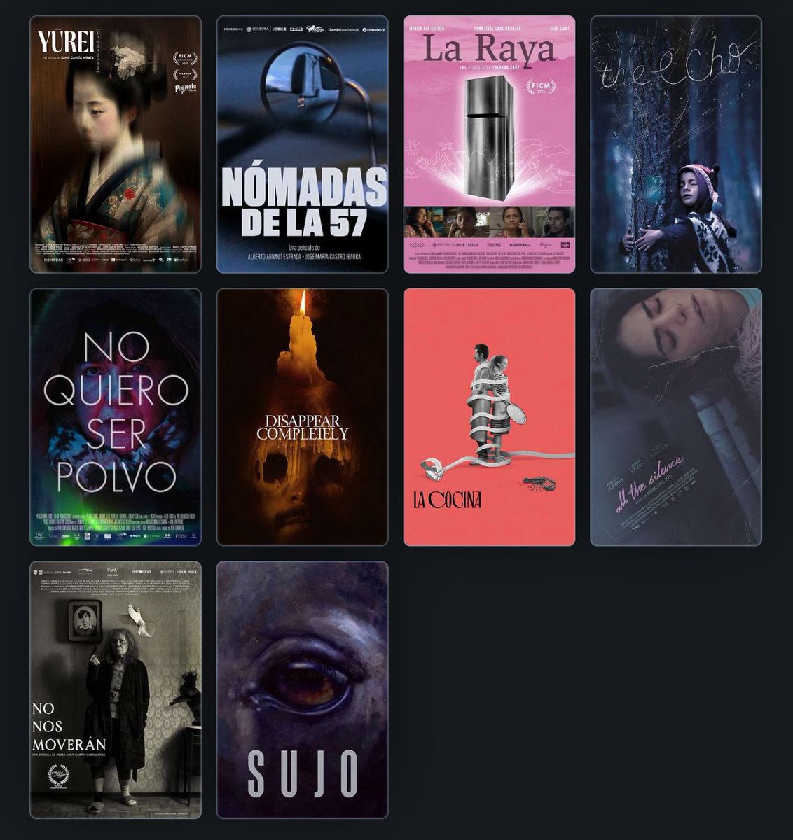 cine_mexicano's tweet photo. Van mis 10 mejores del cine mexicano 2024 sin orden particular. ¿Cuáles fueron las suyas? https://t.co/U5jEeNMlFk