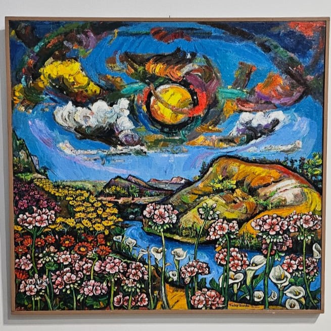 gloria_pachecom's tweet photo. Exposición “𝐌é𝐱𝐢𝐜𝐨 𝐩𝐫𝐨𝐟𝐮𝐧𝐝𝐨. 𝐇𝐞𝐫𝐞𝐧𝐜𝐢𝐚𝐬 𝐲 𝐟𝐮𝐭𝐮𝐫𝐨𝐬 𝐝𝐞𝐥 A𝐫𝐭𝐞 M𝐞𝐱𝐢𝐜𝐚𝐧𝐨”🌎🎨
Les dejo aquí algunas de las obras presentadas en el Museo Espacio. 📍✨ ¡𝐀𝐫𝐭𝐞 𝐪𝐮𝐞 𝐢𝐧𝐬𝐩𝐢𝐫𝐚 𝐲 𝐭𝐫𝐚𝐬𝐜𝐢𝐞𝐧𝐝𝐞! https://t.co/Cs4hkAIilW