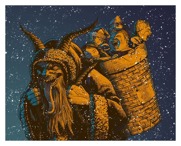 enigmaticlabs's tweet photo. 2024 #Krampus #art #Christmas https://t.co/KmGlqwzslS